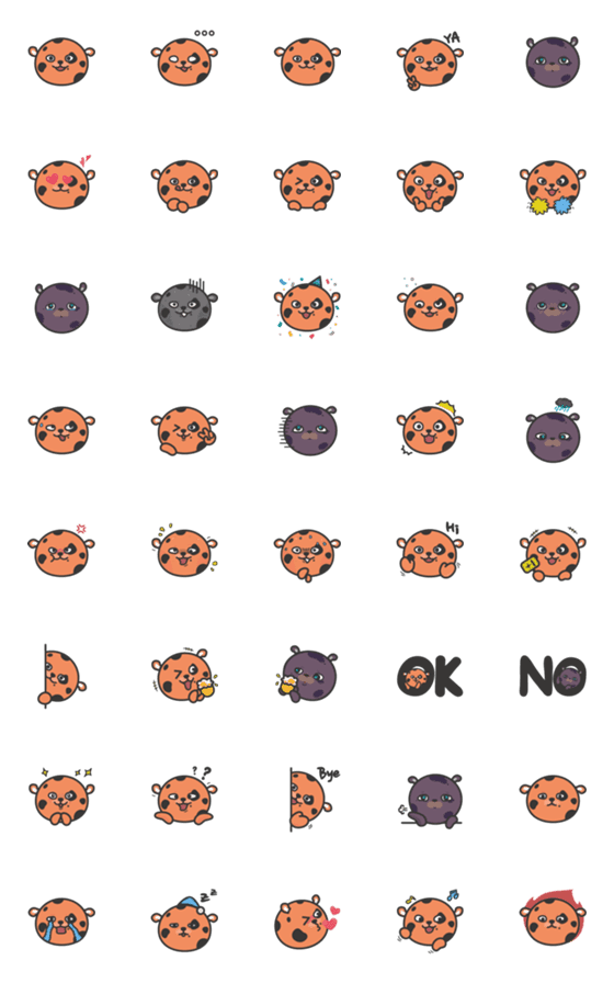 [LINE絵文字]Wild Animals - Leopard Paw Baoの画像一覧