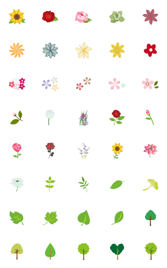 森林システム - 花、草、木-詳細画像
