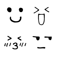 [LINE絵文字] 使いやすいシンプル絵文字の画像