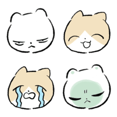 [LINE絵文字] もんちゃん＆じんちゃんの画像
