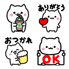 [LINE絵文字] えもじ猫【コメント付き】の画像