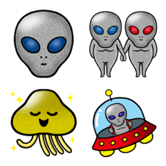 [LINE絵文字] 宇宙人・エイリアンの画像