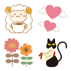 文末に添えて♡北欧テイスト絵文字2の絵文字メイン画像