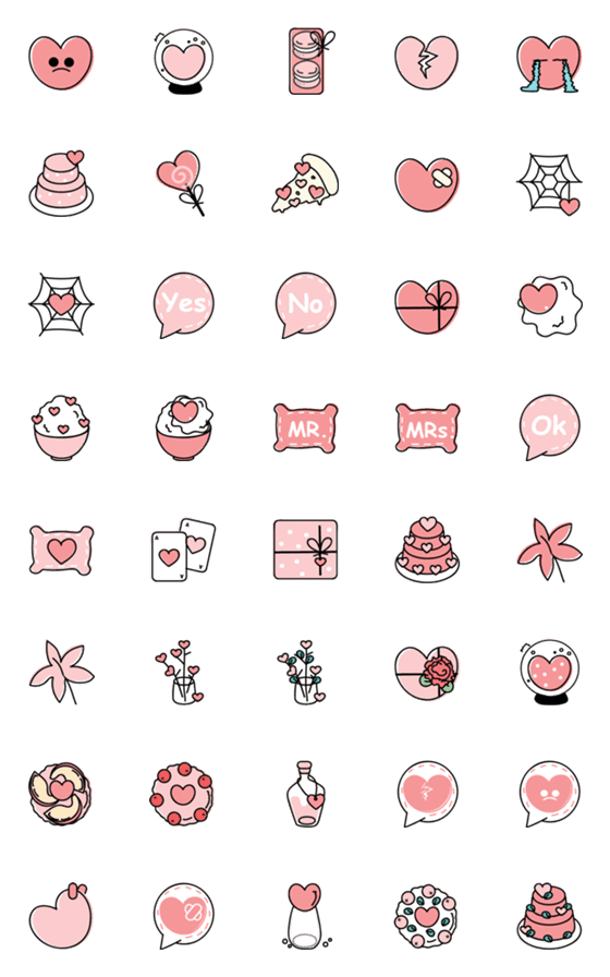 [LINE絵文字]Cute items 14 ^^の画像一覧