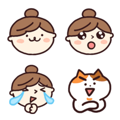 [LINE絵文字] Miss Chestnut ＆ Meowの画像