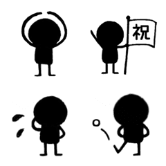 [LINE絵文字] 棒人間の日常絵文字の画像