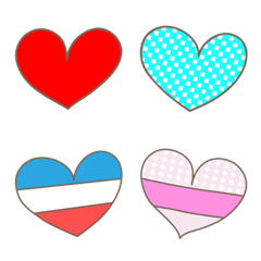 [LINE絵文字] 大人かわいいハートの絵文字 Heart Emojiの画像