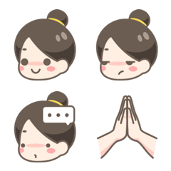 [LINE絵文字] Sno Thai Girl Emojiの画像