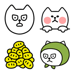 [LINE絵文字] しろねこトーフの画像