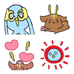 ヌボーさんと下僕のシカザキの絵文字メイン画像