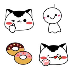 [LINE絵文字] しろくろこねこの画像