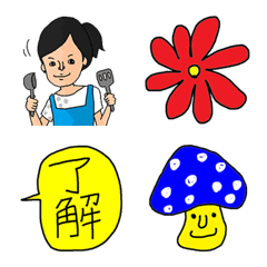 [LINE絵文字] ファミリー日常絵文字の画像