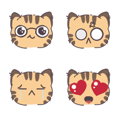 [LINE絵文字] Cute cat emotionsの画像