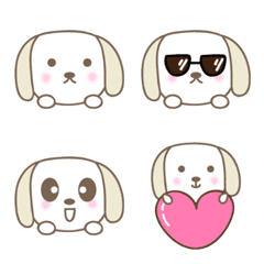 [LINE絵文字] 大人かわいいイヌの絵文字 dog emojiの画像