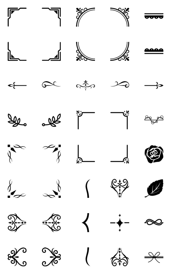 [LINE絵文字]Practical decorationの画像一覧