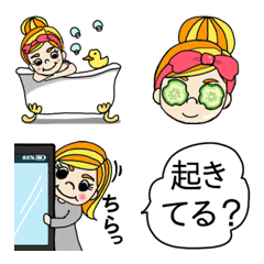 [LINE絵文字] Emoji Girlの画像