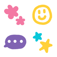 [LINE絵文字] cute ＆ simple emojiの画像