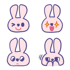 [LINE絵文字] Pinkish Rabbitの画像
