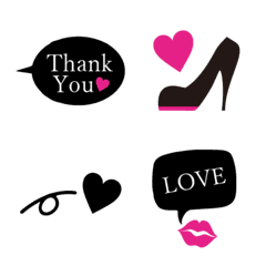 [LINE絵文字] 大人かわいい♥絵文字2の画像