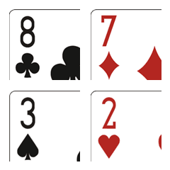 [LINE絵文字] ポーカートランプ ローカードの画像