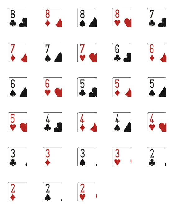 [LINE絵文字]ポーカートランプ ローカードの画像一覧