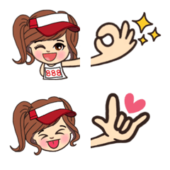 [LINE絵文字] Tang-oh running Emojiの画像