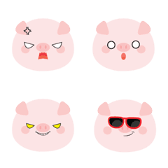[LINE絵文字] Cute Cute Pigの画像