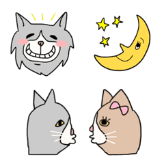 [LINE絵文字] もふ猫の大人かわいい癒しの絵文字の画像