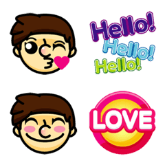 [LINE絵文字] Hello Boy Emoji V.1の画像