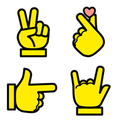 [LINE絵文字] Golden Hand Emojiの画像