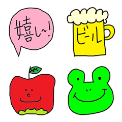 [LINE絵文字] コメント と 動物くんの画像