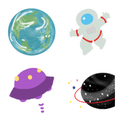 [LINE絵文字] スペースセットの画像