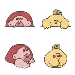 Primitive ＆ Chickenの絵文字メイン画像