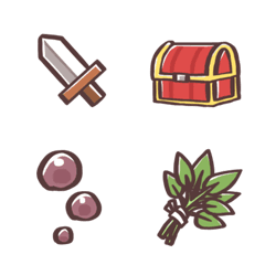 [LINE絵文字] 【すうが作る】RPG風な絵文字たちの画像
