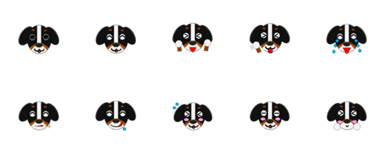 [LINE絵文字]まろいぬの絵文字＜喜＞の画像一覧