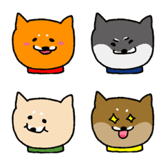 [LINE絵文字] 柴犬ラク  ラクラクえもじの画像