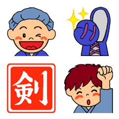 [LINE絵文字] 剣士の日常 絵文字Ver.の画像