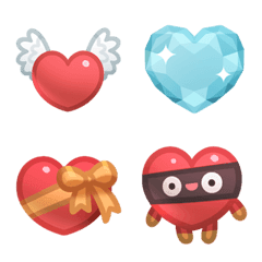 [LINE絵文字] Lots of hearts！の画像