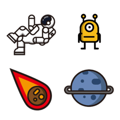 [LINE絵文字] OUTER SPACESSSSSSSS Emojiの画像