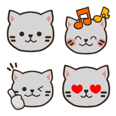 [LINE絵文字] 大人の猫かわの画像