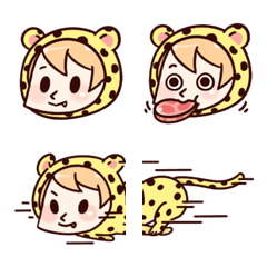 [LINE絵文字] Sunday the Cheetah Emojiの画像