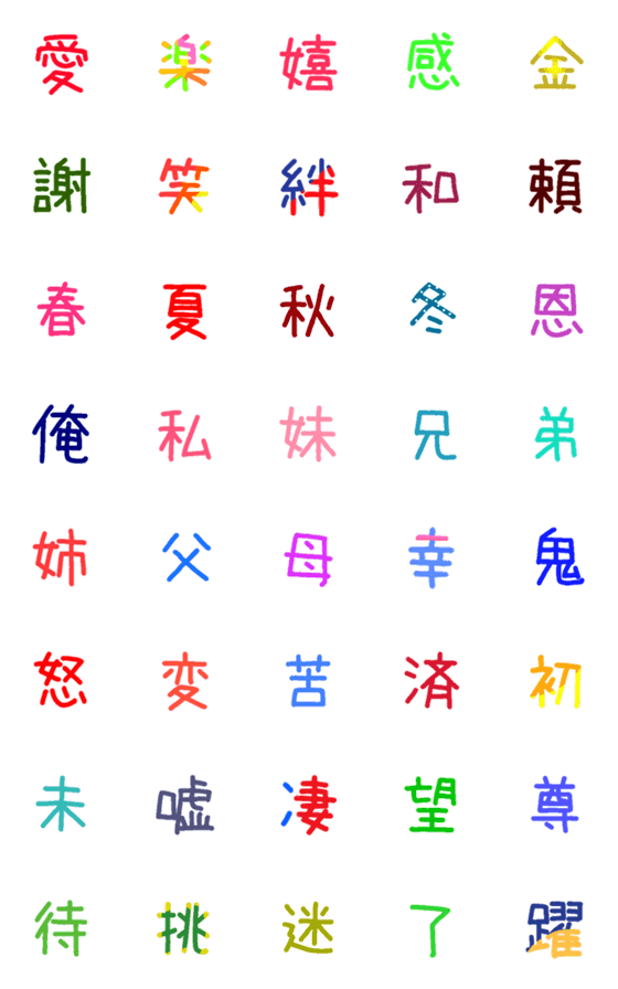 新しいコレクション 絵文字 漢字 絵文字 漢字一文字 Shinbihosokihwn