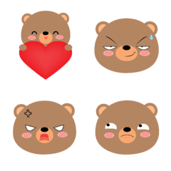 [LINE絵文字] Cute Cute Bearの画像