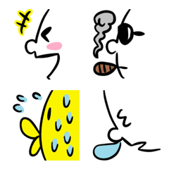 横顔の絵文字メイン画像