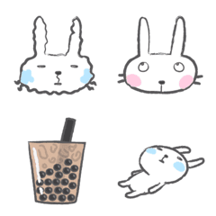 [LINE絵文字] Rabbit Friends emoji v.1の画像