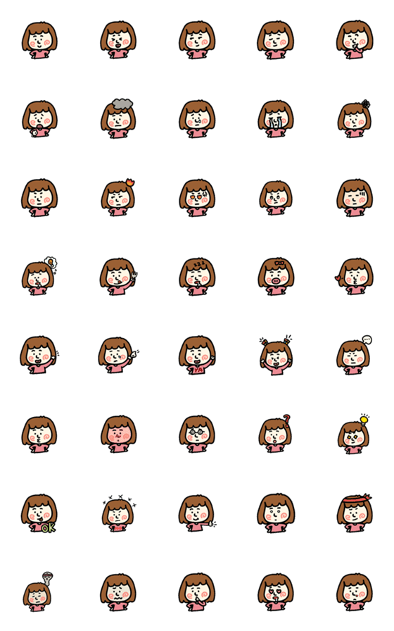 [LINE絵文字]A-Feng Emojiの画像一覧