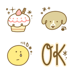 [LINE絵文字] ナチュラル＊かわいい絵文字2の画像