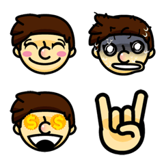 [LINE絵文字] Hello Boy Emoji V.2の画像