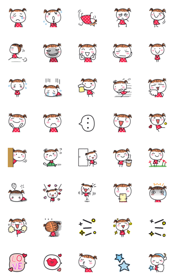 [LINE絵文字]Guan Guan Emoji 2の画像一覧