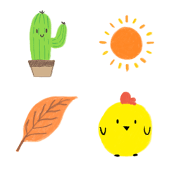 [LINE絵文字] Cute Nature Emojiの画像